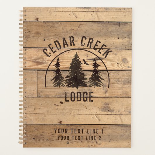 ウッド素朴ウィルダネスバケーションレンタル プランナー手帳 (正面)