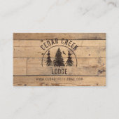 ウッド素朴ウィルダネスフォレストバケーションレンタル 名刺 (正面)