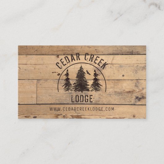 ウッド素朴ウィルダネスフォレストバケーションレンタル 名刺 (正面)