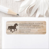 ウッド素朴ウマ馬馬術団センター ラベル (インサイチュ)