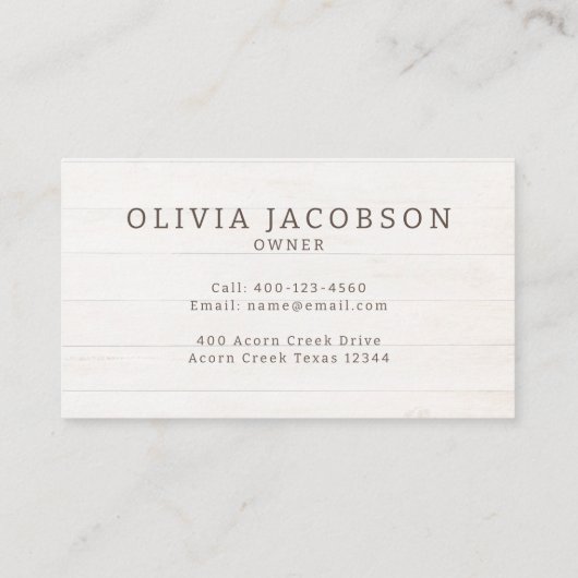 ウッド素朴ウマ馬馬術団センター 名刺