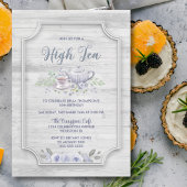 ウッド素朴エイジハイティー誕生日 招待状