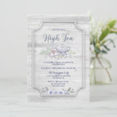 ウッド素朴エイジハイティー誕生日 招待状 (スタンド正面)