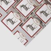 ウッド素朴エルク/トナカイ家族モノグラムタングレー 薄葉紙 (詳細)