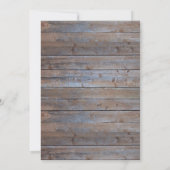 ウッド素朴エレガントホリ企業のーパーティー 招待状 (裏面)