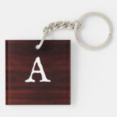 ウッド素朴エレミヤ29:11クリスチャンモノグラム キーホルダー (裏面)