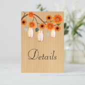 ウッド素朴オレンジフローラメイスンジャーズ詳細 エンクロージャーカード (スタンド正面)