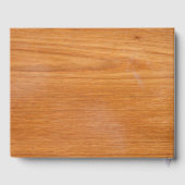 ウッド素朴カスタムゲストブック ゲストブック (裏面)