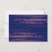 ウッド素朴カスタムコロラドのリハーサルのディナーカード 招待状 (裏面)