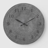 ウッド素朴カスタムファミリーネームファームハウス ラージ壁時計 (正面)