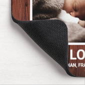 ウッド素朴カスタムフォト最高のパパエバ マウスパッド (コーナー)