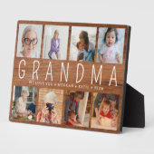 ウッド素朴カスタム8写真おばあちゃんモダンギフト フォトプラーク (側面)