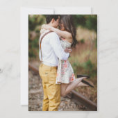 ウッド素朴カントリーメイソンジャイルライツ結婚の写真 招待状 (裏面)