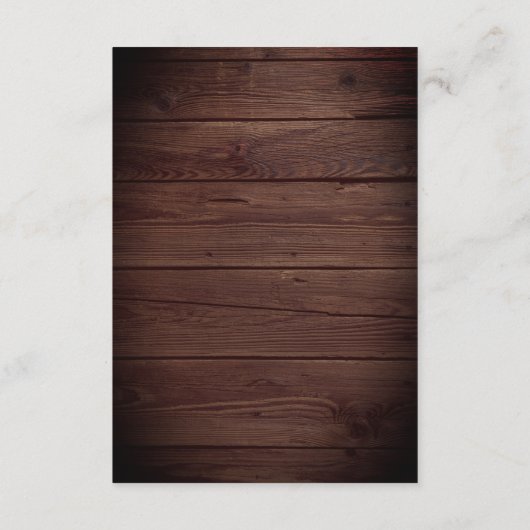 ウッド素朴キュートコーヒーマグ披露宴 エンクロージャーカード (裏面)