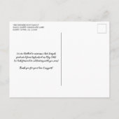 ウッド素朴キリスト教卒業の諺3 ポストカード (裏面)