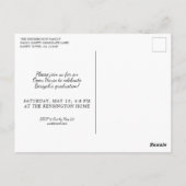 ウッド素朴キリスト教卒業聖書の聖句 ポストカード (裏面)