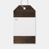 ウッド素朴クリスチャンクリスマスタイポグラフィホリデー ギフトタグ (裏面)
