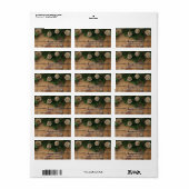 ウッド素朴クリスマスグリーナリーパイン&ピネコン ラベル (フルシート)