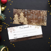 ウッド素朴グリッタークリスマスツリースノーフレーク