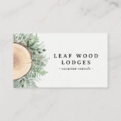 ウッド素朴グリーナリーバケーションレンタルベッドアンドブレックファースト 名刺 (正面)