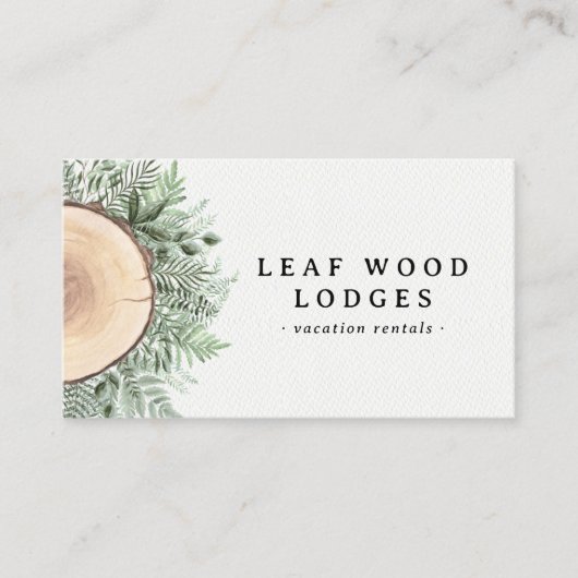 ウッド素朴グリーナリーバケーションレンタルベッドアンドブレックファースト 名刺 (正面)