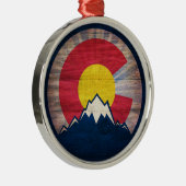 ウッド素朴コロラドCラウンドオーナメント メタルオーナメント (右)