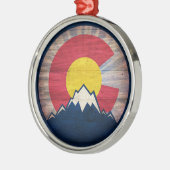 ウッド素朴コロラドCラウンドオーナメント メタルオーナメント (左)