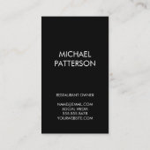 ウッド素朴ゴールドフォイル（ばちゃばちゃ）跳ねる 名刺 (裏面)