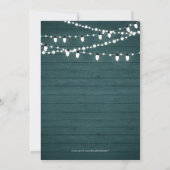 ウッド素朴サプライズ退職パーティの招待状 招待状 (裏面)