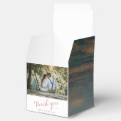 ウッド素朴サンキュー結婚のカップル写真 フェイバーボックス (オープン)