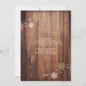 ウッド素朴シックスフォトコラージホリデーカード シーズンカード (裏面)