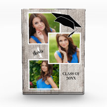 ウッド素朴シニアポートレートコラージュ