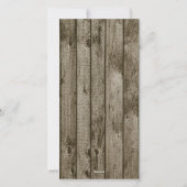 ウッド素朴シャルボードフローラ写真クリスマス シーズンカード (裏面)