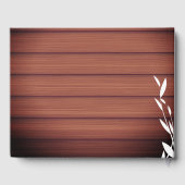 ウッド素朴シンプルリーフ ゲストブック (裏面)