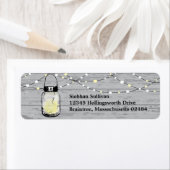 ウッド素朴スぶら下がった・メイスン・ジャーズ・アンド・ラ結婚イツ ラベル (インサイチュ)