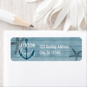 ウッド素朴スターフィッシュカスタムファミリービーチハウス ラベル (インサイチュ)