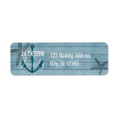 ウッド素朴スターフィッシュカスタムファミリービーチハウス ラベル (正面)