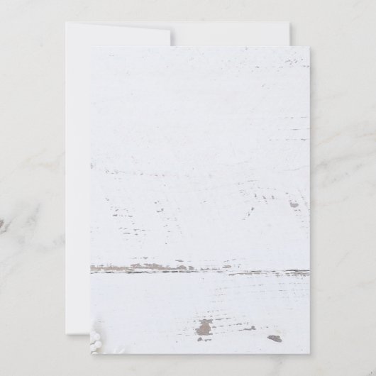 ウッド素朴スノーフレークスクリスマスパーティの招待状 招待状 (裏面)