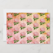 ウッド素朴チョークヴィンテージフローラ誕生日パーティー 招待状 (裏面)