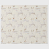 ウッド素朴ディアクリスマスラッピング紙 ラッピングペーパー (フラット)