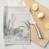 ウッド素朴デザートカボスサボテンシュー キッチンタオル (四つ折り)