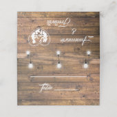 ウッド素朴トゥインクルライツレース結婚の座席表 プレイスカード (外部開封)