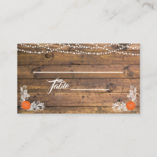 ウッド素朴トゥインクルライツレース結婚の座席表 プレイスカード