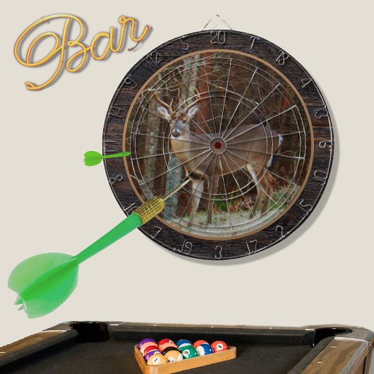 ウッド素朴トーンスタッグ/バックディアカモフラージュダル ダーツボード