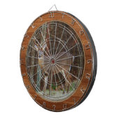 ウッド素朴トーンスタッグ/バックディアカモフラージュダル ダーツボード (正面右)