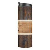 ウッド素朴トーンストライプブラウン タンブラー (回転右)
