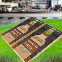 ウッド素朴トーンビールボトルマイクロブルワリープロモーション