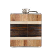 ウッド素朴トー結婚ンの花嫁 フラスク (裏面)