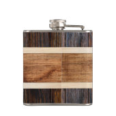 ウッド素朴トー結婚ン新郎 フラスク (裏面)