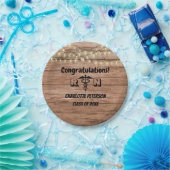 ウッド素朴ナース卒業パーティ紙プレート ペーパープレート (パーティー)